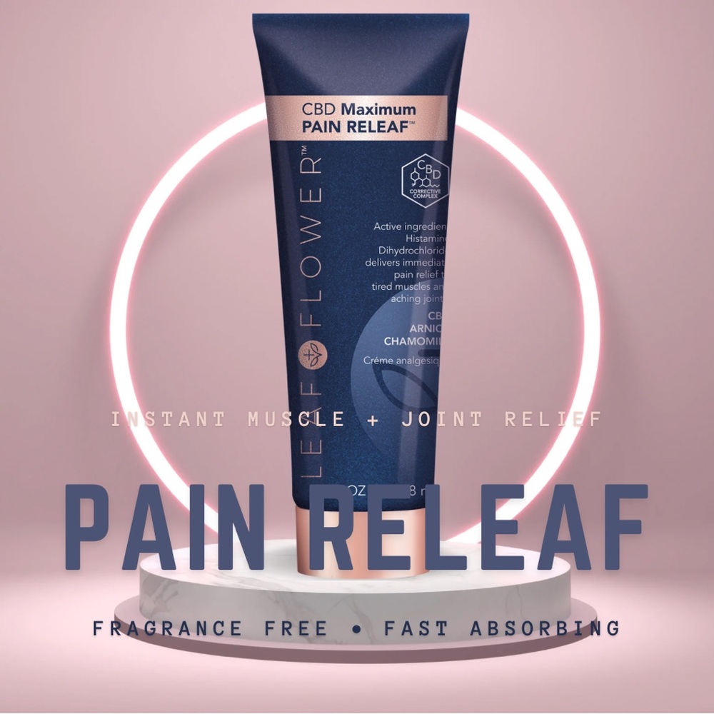 LEAF + FLOWER MAXIMUM PAIN RELEAF MUSCLE & JOINT CREAM